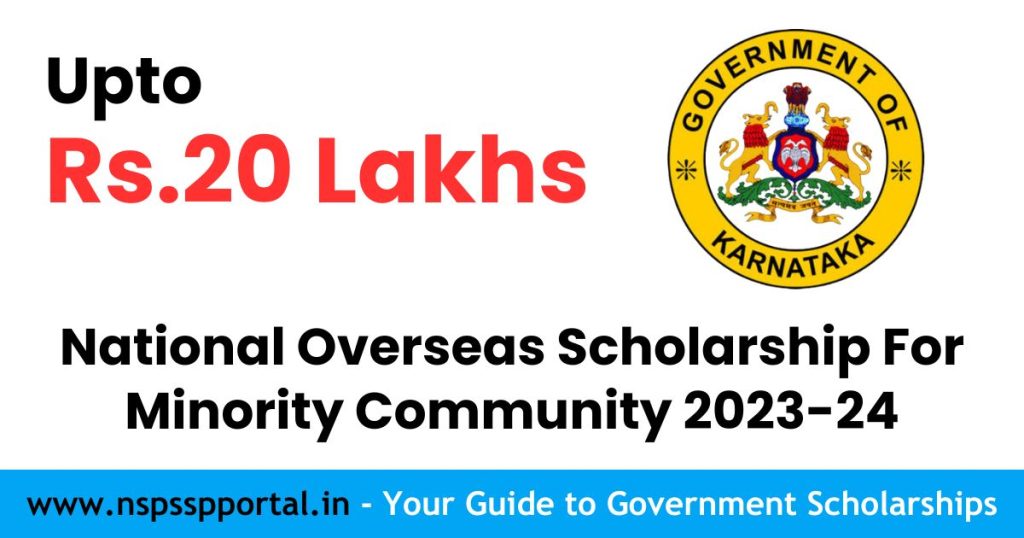 National Overseas Scholarship For Minority Community 202324 Apply