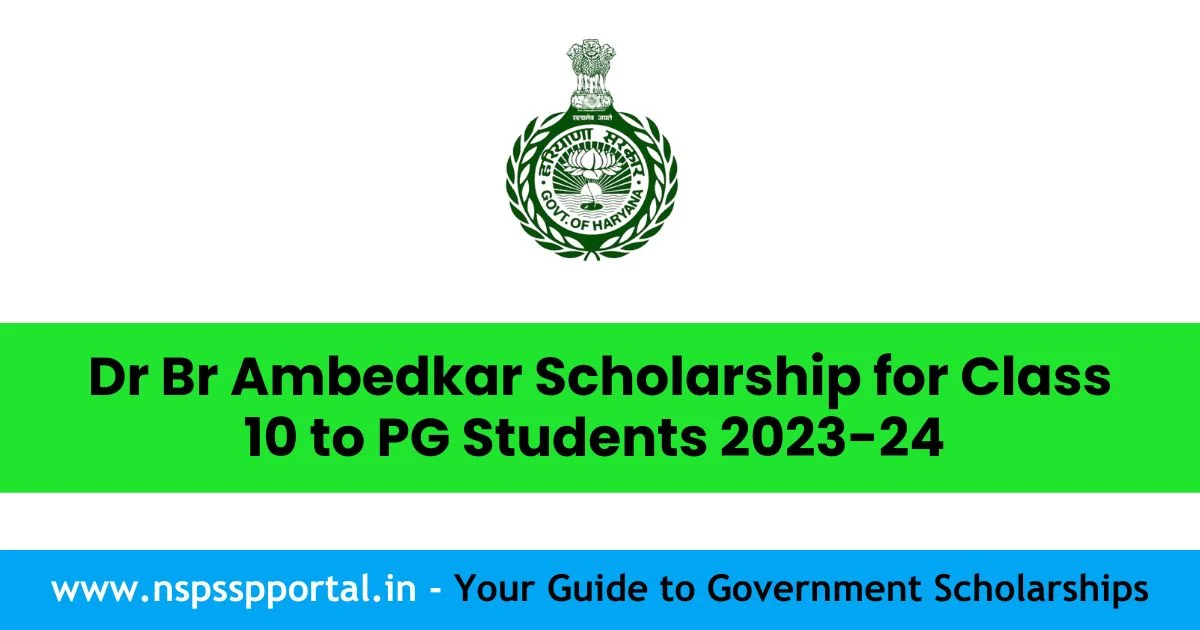 Dr Br Ambedkar Scholarship