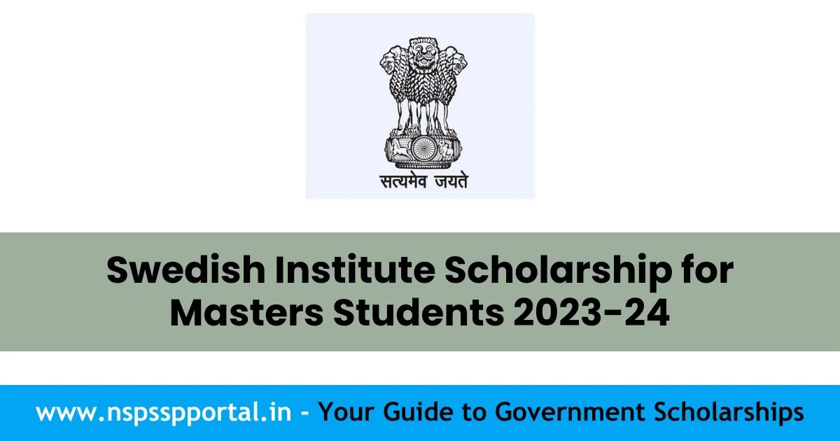Swedish Institute Scholarship for Masters Students 2023-24